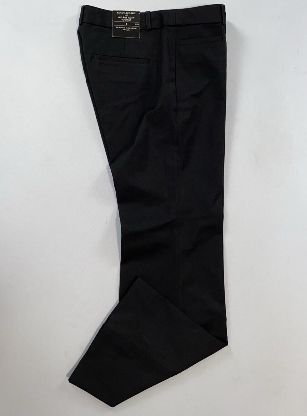 Banana Republic Mid-Rise Sloan Bootcut Bi-Stretch Chino Pants. Women's 6P, NWT!